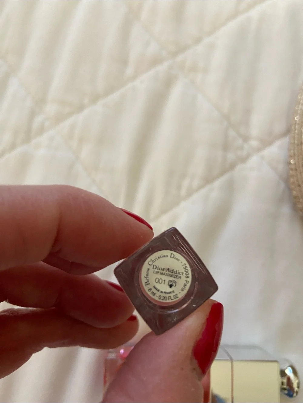 Dior Gold Cosmetic Pouch with Lip essentials, Mascara and Cream